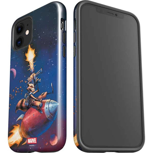 Marvel Rocket Raccoon Rocket Ride iPhone 12 Impact Case