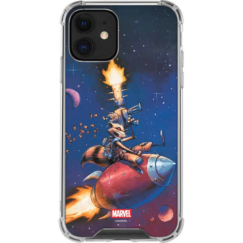 Marvel Rocket Raccoon Rocket Ride iPhone 12 Mini Clear Case