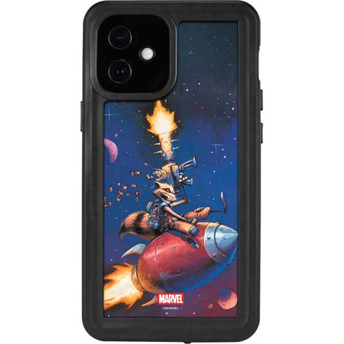 Marvel Rocket Raccoon Rocket Ride iPhone 12 Mini Waterproof Case