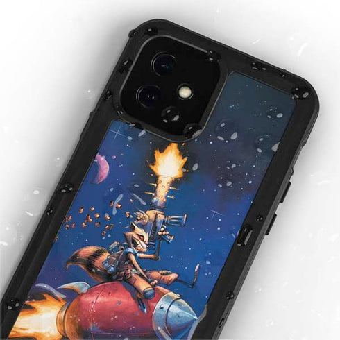 Marvel Rocket Raccoon Rocket Ride iPhone 12 Mini Waterproof Case