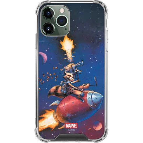 Marvel Rocket Raccoon Rocket Ride iPhone 12 Pro Clear Case
