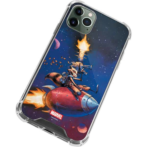 Marvel Rocket Raccoon Rocket Ride iPhone 12 Pro Clear Case
