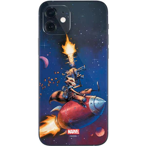Marvel Rocket Raccoon Rocket Ride iPhone 12 Skin