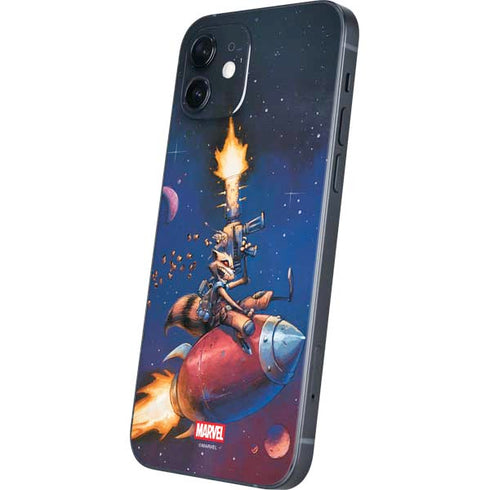 Marvel Rocket Raccoon Rocket Ride iPhone 12 Skin
