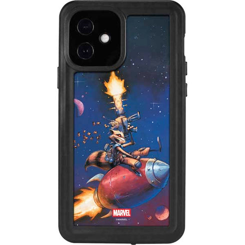Marvel Rocket Raccoon Rocket Ride iPhone 12 Waterproof Case