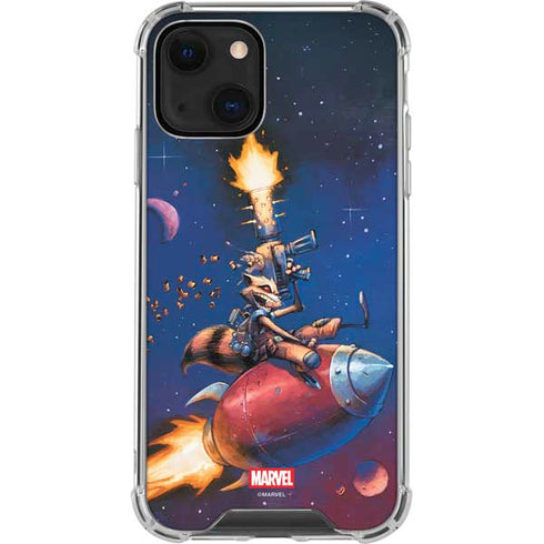Marvel Rocket Raccoon Rocket Ride iPhone 13 Clear Case