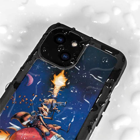 Marvel Rocket Raccoon Rocket Ride iPhone 13 Mini Waterproof Case