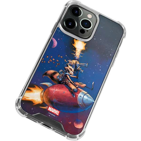 Marvel Rocket Raccoon Rocket Ride iPhone 13 Pro Clear Case