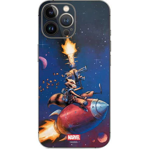 Marvel Rocket Raccoon Rocket Ride iPhone 14 Pro Max Skin