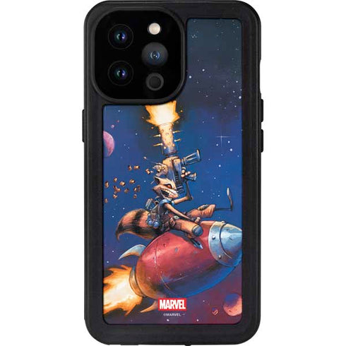 Marvel Rocket Raccoon Rocket Ride iPhone 14 Pro Max Waterproof Case