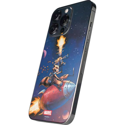 Marvel Rocket Raccoon Rocket Ride iPhone 14 Pro Skin