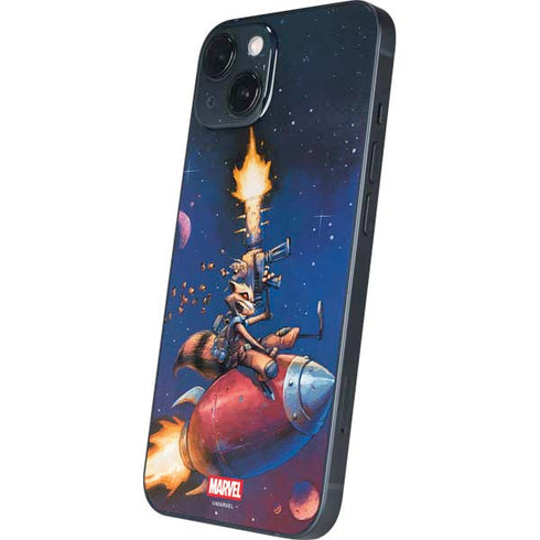 Marvel Rocket Raccoon Rocket Ride iPhone 14 Skin