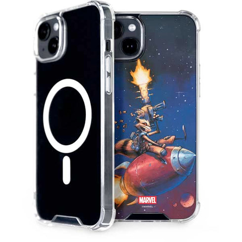 Marvel Rocket Raccoon Rocket Ride iPhone 15 Plus MagSafe Case