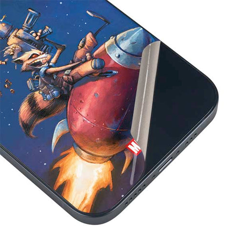 Marvel Rocket Raccoon Rocket Ride iPhone 15 Skin