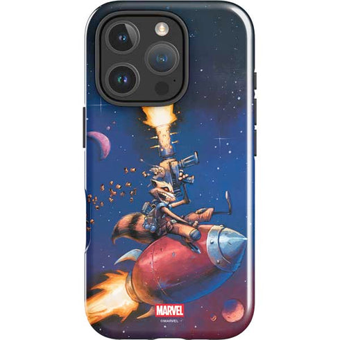 Marvel Rocket Raccoon Rocket Ride iPhone 16 Pro Impact Case