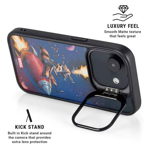 Marvel Rocket Raccoon Rocket Ride iPhone 16e Kickstand Case