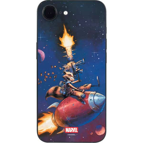 Marvel Rocket Raccoon Rocket Ride iPhone 16e Skin