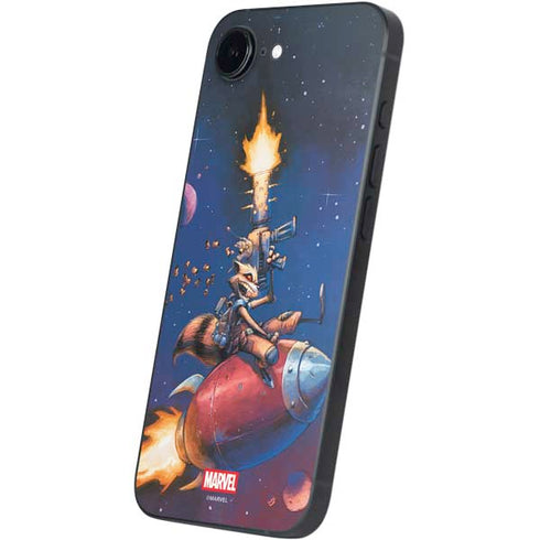 Marvel Rocket Raccoon Rocket Ride iPhone 16e Skin