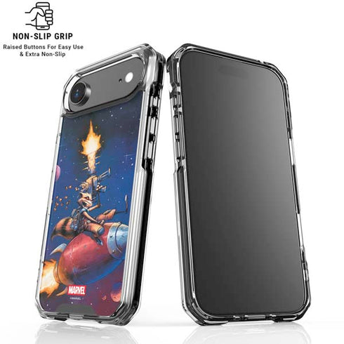 Marvel Rocket Raccoon Rocket Ride iPhone 17 Air Clear Case
