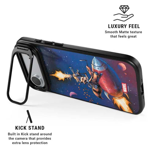 Marvel Rocket Raccoon Rocket Ride iPhone 17 Air Kickstand Case