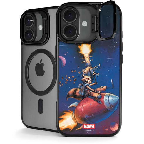 Marvel Rocket Raccoon Rocket Ride iPhone 17 Kickstand Case