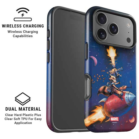 Marvel Rocket Raccoon Rocket Ride iPhone 17 Pro Max Magsafe Impact Case