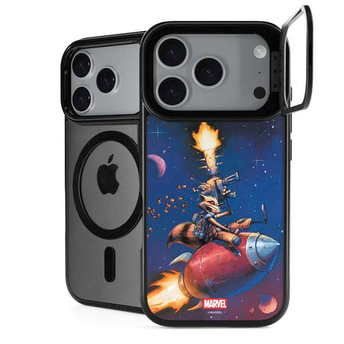 Marvel Rocket Raccoon Rocket Ride iPhone 18 Pro Kickstand Case