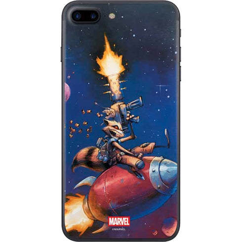 Marvel Rocket Raccoon Rocket Ride iPhone 8 Plus Skin