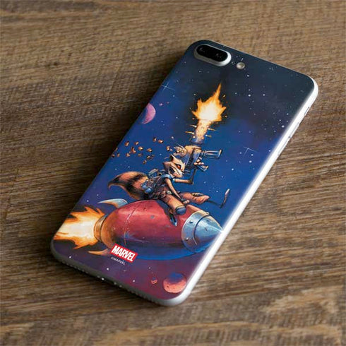 Marvel Rocket Raccoon Rocket Ride iPhone 8 Plus Skin