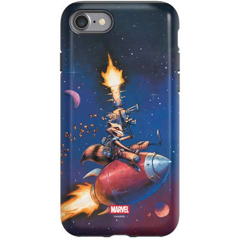 Marvel Rocket Raccoon Rocket Ride iPhone SE (2nd & 3rd Gen) Pro Case