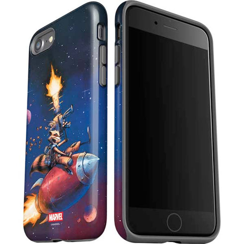 Marvel Rocket Raccoon Rocket Ride iPhone SE (2nd & 3rd Gen) Pro Case