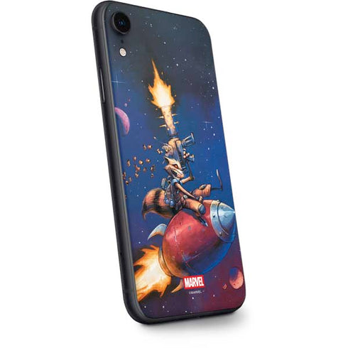 Marvel Rocket Raccoon Rocket Ride iPhone XR Skin