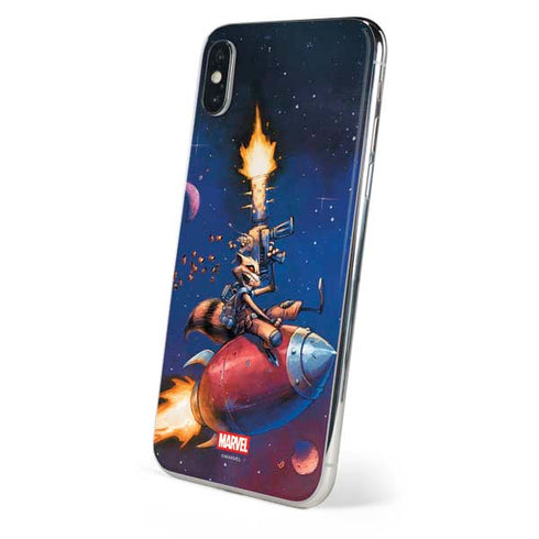Marvel Rocket Raccoon Rocket Ride iPhone XS Max Skin