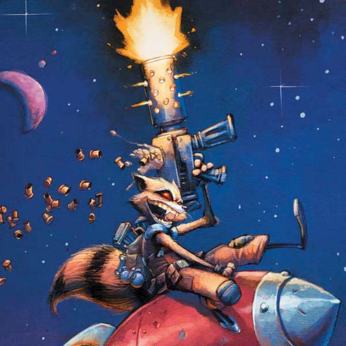 Marvel Rocket Raccoon Rocket Ride iPhone XS Max Skin