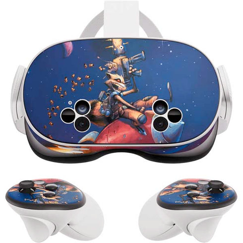 Marvel Rocket Raccoon Rocket Ride Meta Quest 3S Skin