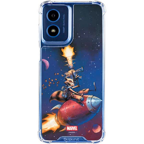 Marvel Rocket Raccoon Rocket Ride Moto G 5G (2024) Clear Case