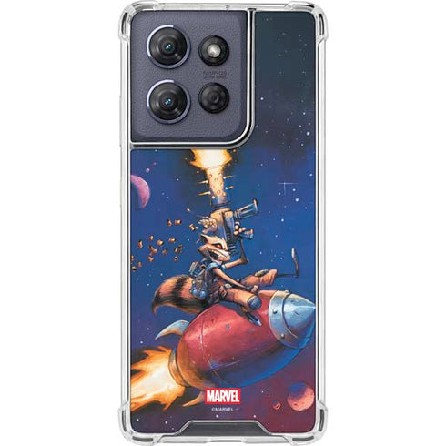 Marvel Rocket Raccoon Rocket Ride Moto G Play 5G (2025) Clear Case