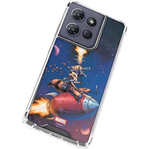 Marvel Rocket Raccoon Rocket Ride Moto G Play 5G (2025) Clear Case