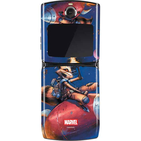 Marvel Rocket Raccoon Rocket Ride Motorola RAZR Skin