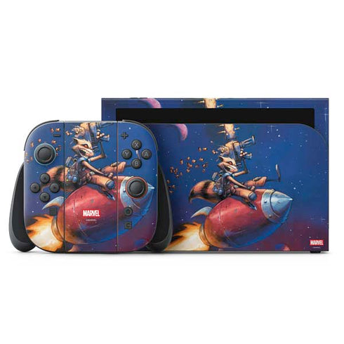 Marvel Rocket Raccoon Rocket Ride Nintendo Switch 2 (2025) with Joy-Con Skin