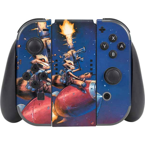 Marvel Rocket Raccoon Rocket Ride Nintendo Switch (2017-2021) Joy-Con Controller Skin