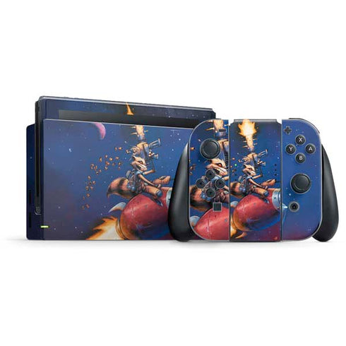 Marvel Rocket Raccoon Rocket Ride Nintendo Switch Bundle Skin