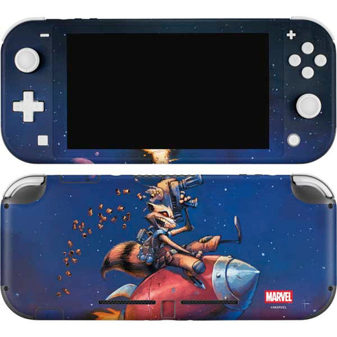 Marvel Rocket Raccoon Rocket Ride Nintendo Switch Lite Skin