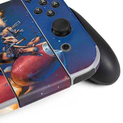 Marvel Rocket Raccoon Rocket Ride Nintendo Switch OLED (2021) Skin