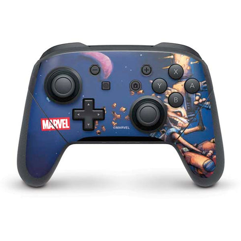Marvel Rocket Raccoon Rocket Ride Nintendo Switch Pro Controller Skin