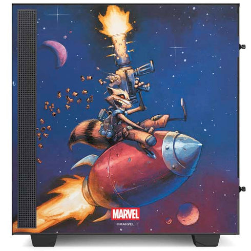 Marvel Rocket Raccoon Rocket Ride NZXT H510 Compact ATX Mid-Tower Case Skin