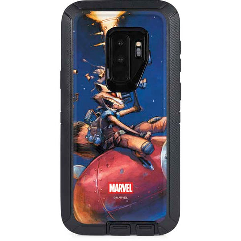 Marvel Rocket Raccoon Rocket Ride Otterbox Defender Galaxy Skin