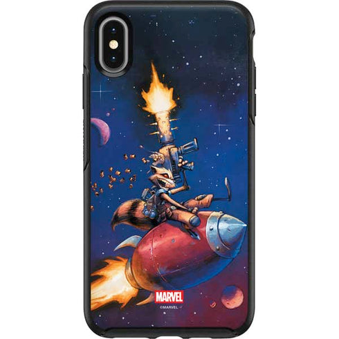 Marvel Rocket Raccoon Rocket Ride Otterbox Symmetry iPhone Skin