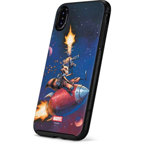 Marvel Rocket Raccoon Rocket Ride Otterbox Symmetry iPhone Skin