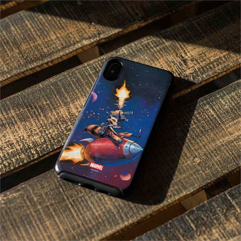 Marvel Rocket Raccoon Rocket Ride Otterbox Symmetry iPhone Skin